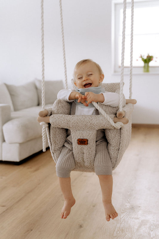 Premium Alpine Champagne Schaukel – Handgefertigte Schaukel