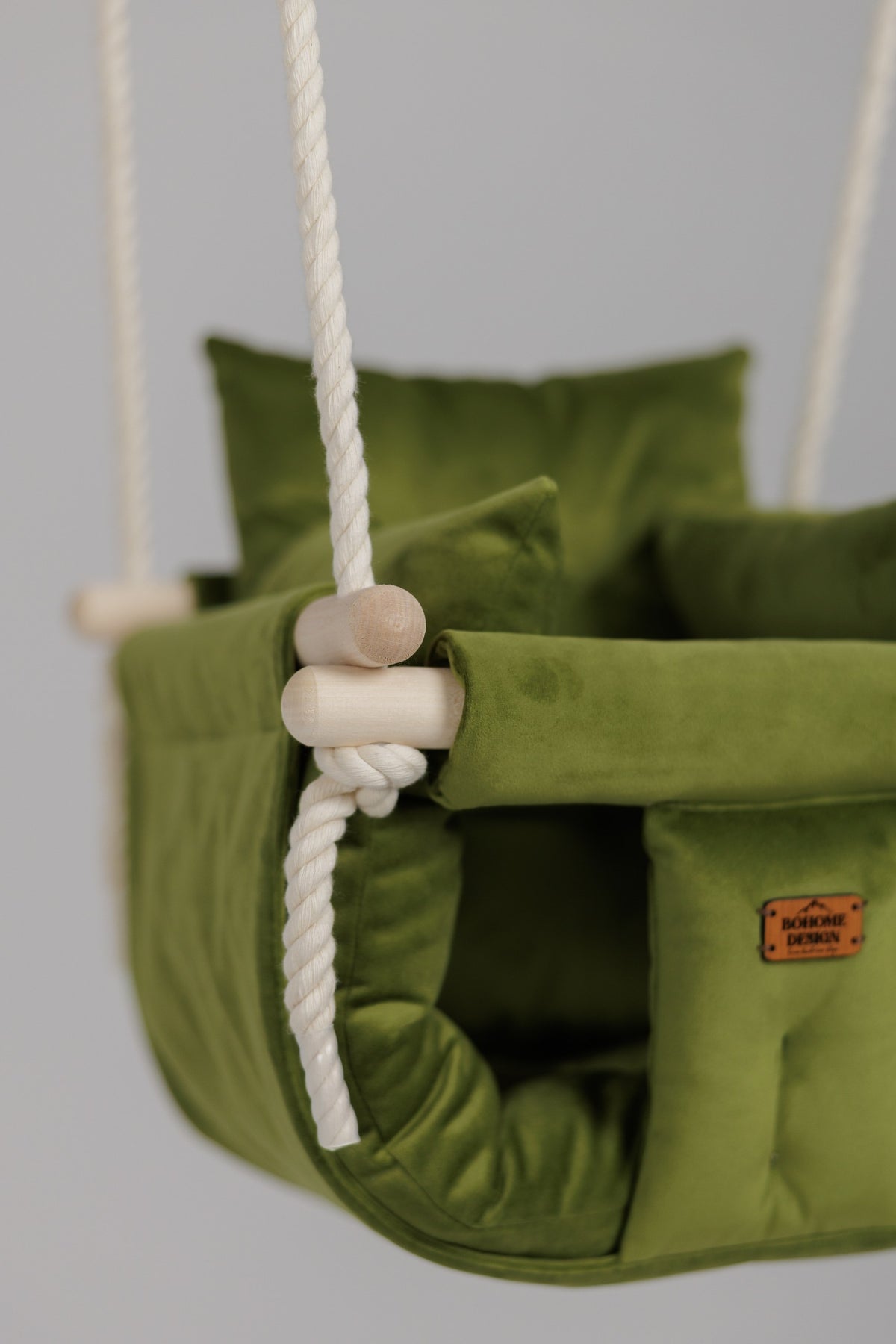Premium Olive Green Swing - Handcrafted Swing