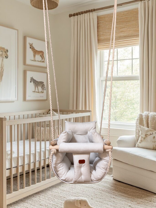 Premium Pure White Swing - Handcrafted Swing