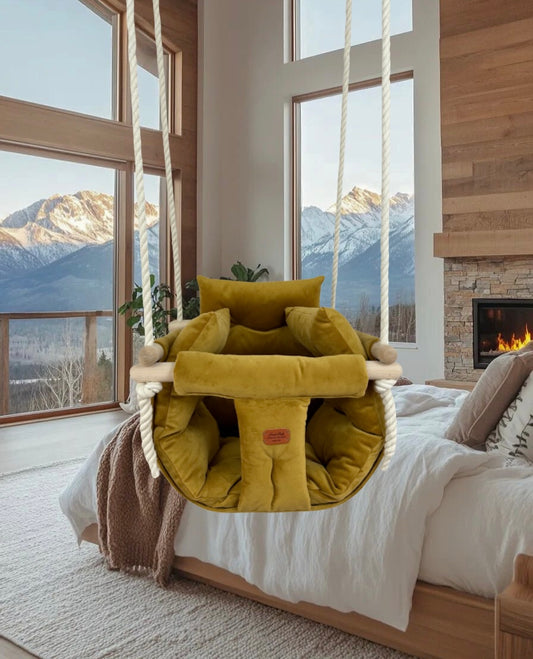 Premium Noir Nest Swing - Handcrafted Swing