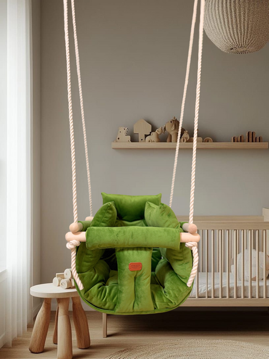 Premium Kiwi Green Schaukel - Handgefertigte Schaukel