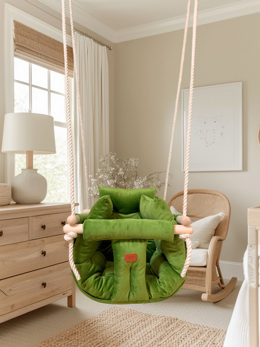 Premium Kiwi Green Schaukel - Handgefertigte Schaukel